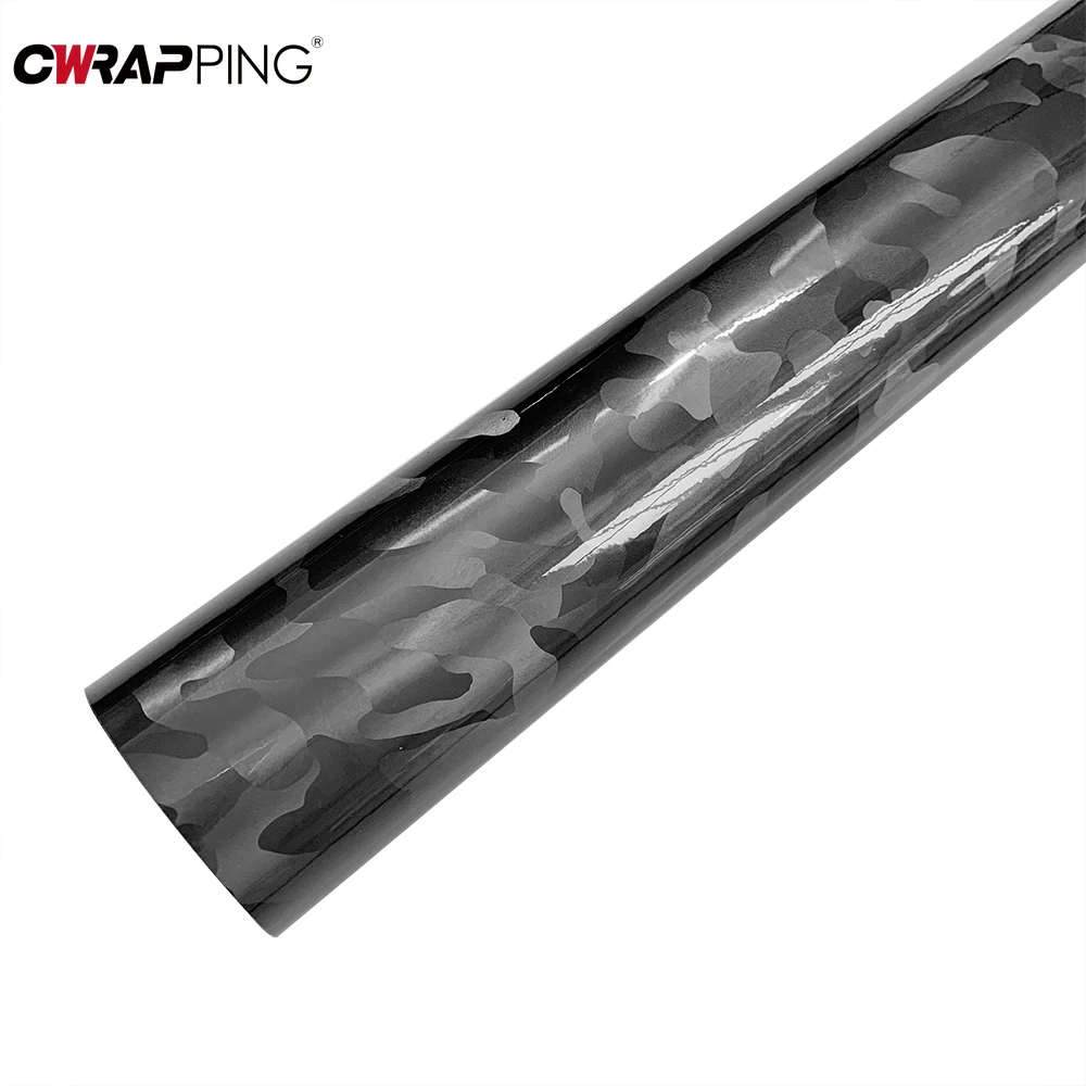 50 cm x 300 cm Auto glänzend Geist Silbergrau Vinyl Wrap Film mit Air Release für Auto Motorrad Aufkleber Aufkleber Zubehör