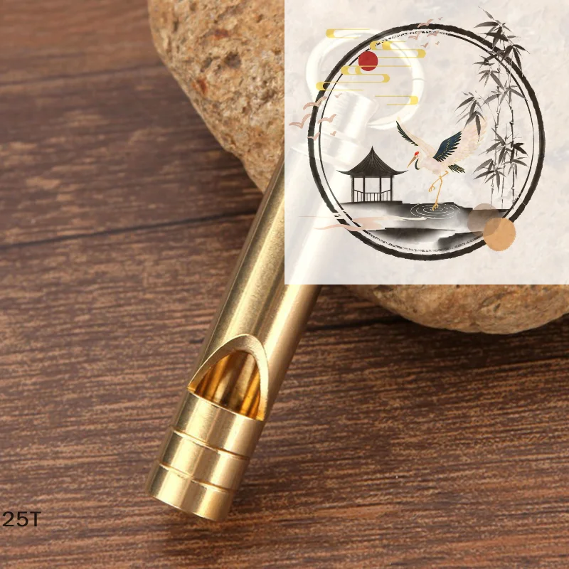 Multifunktionale Messing Notfall Überleben Pfeife Tragbare Schlüsselbund Outdoor Werkzeuge Training Pfeife Für Camping Wandern