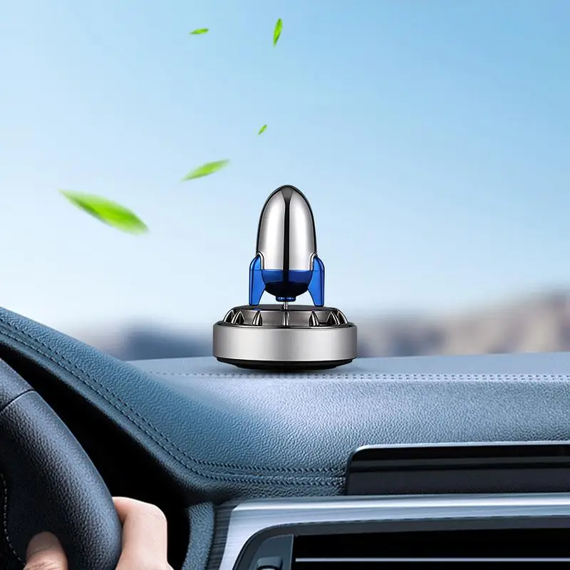 Car Oil Scent Diffuser Solar Car Rocket Aromatherapy Diffuser Air Fresheners Home And Car Interior Decoration Accessories