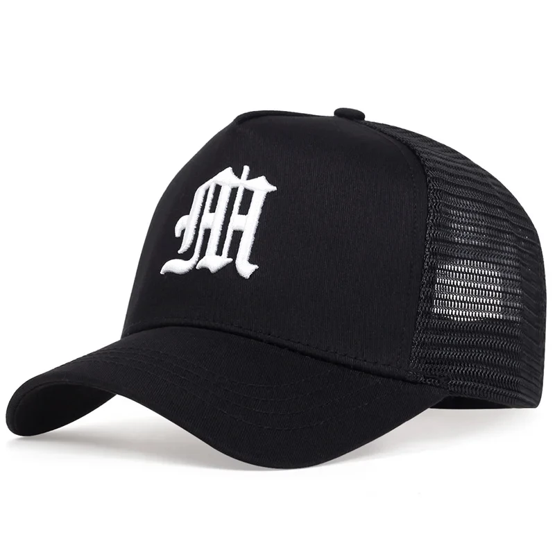 Unisex Baseballkappen mit M-Buchstaben-Stickerei, Frühling/Sommer Outdoor Verstellbare Freizeithüte, Hip-Hop Sonnenschutzkappen – Detail 6
