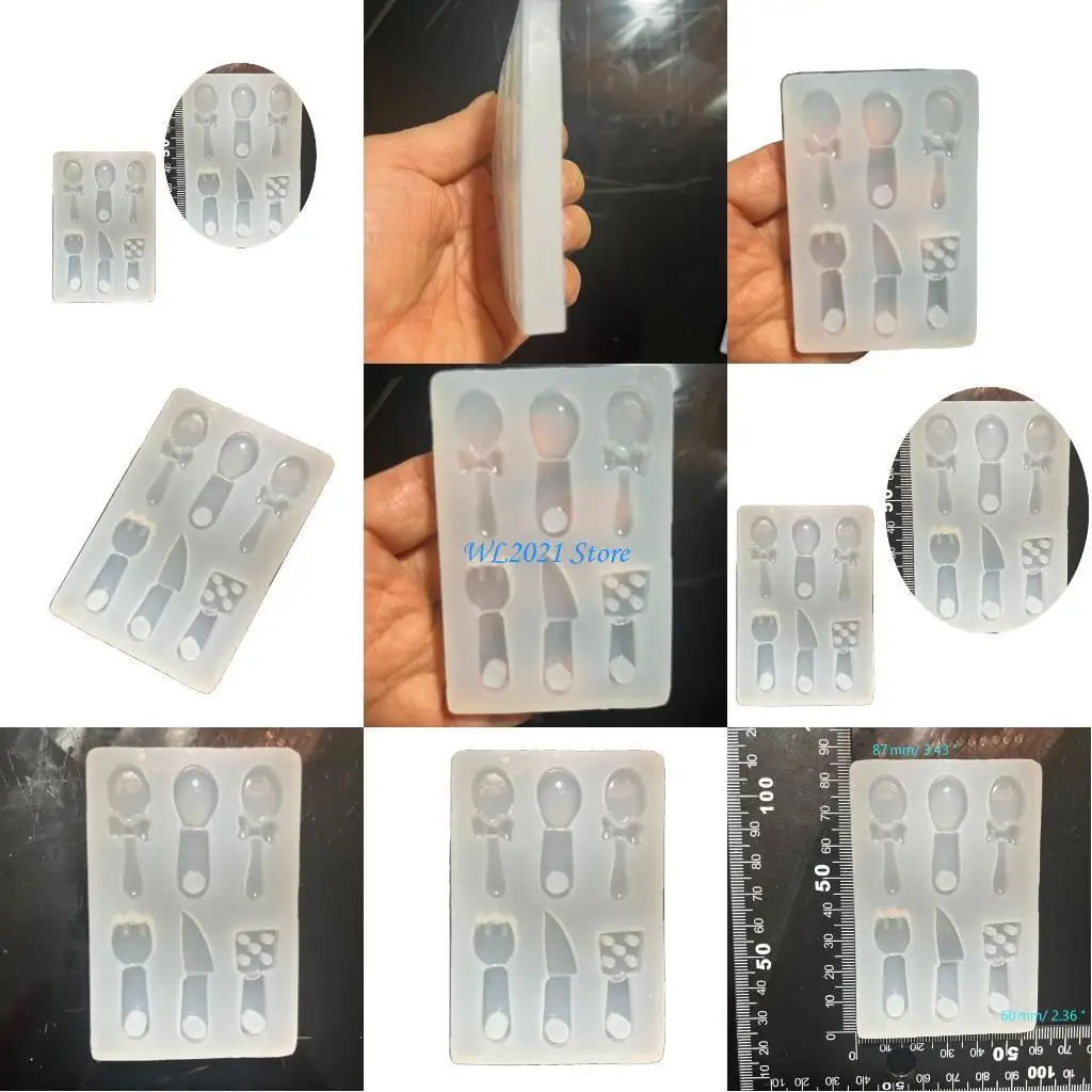 

G5GC Cutlery Accessories Mold Handmade Jewelry Mould Flexible Silicone Epoxy Moulds