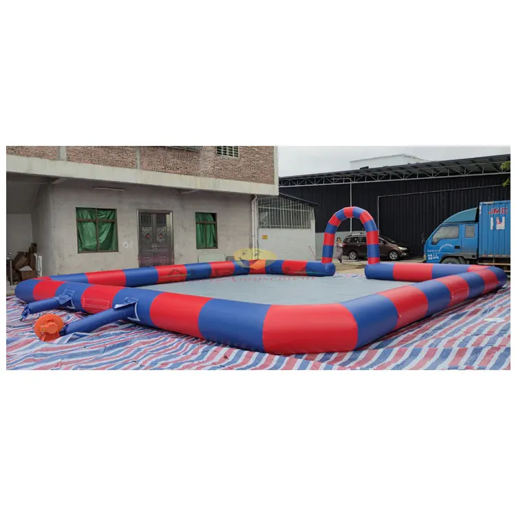 ساحة سيارة ممتصة للصدمات كبيرة قابلة للنفخ خارجية مخصصة للبالغين، سيارات ممتصة للصدمات تجارية بيضاء قابلة للنفخ، منطقة ميدانية، سعر المصنع #2