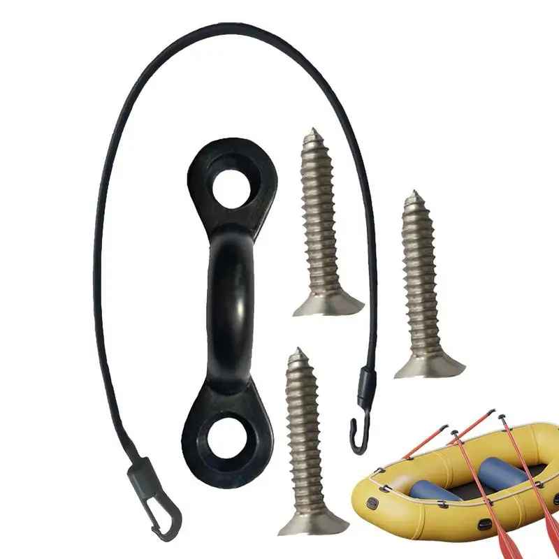 

Kayak Deck Loops Boat Deck Loop With Rubber Cord And Screws Canoe Accessories For Outdoor Water Activities