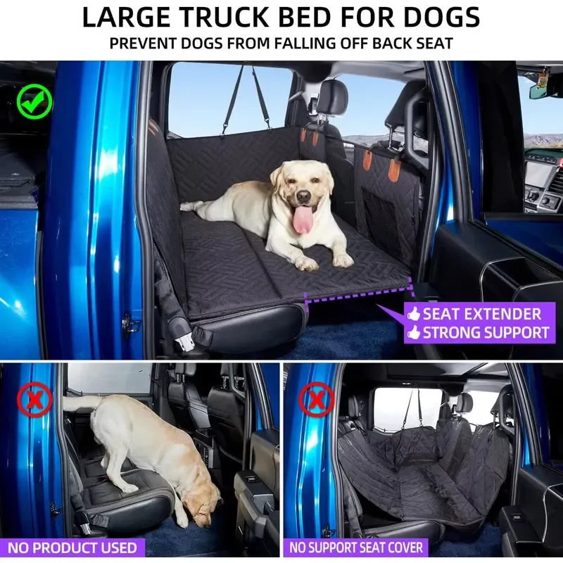Waterproof Dog Car Seat Covers Anti Dust Pet Backseat Protector for Back Seat