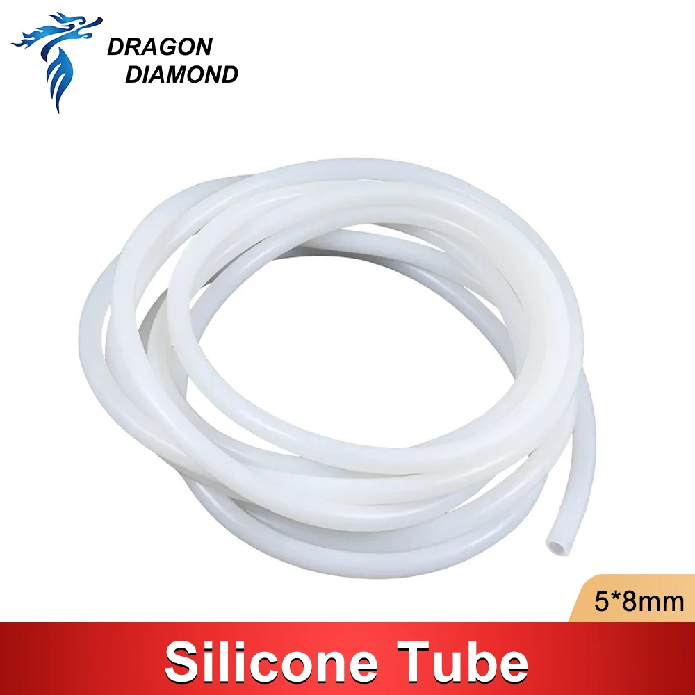 

10M Silicone Tube 5x8mm Water Pipe Flexible Hose For Water Sensor & Water Pump & Water Chiller CO2 Laser Cutting Mach