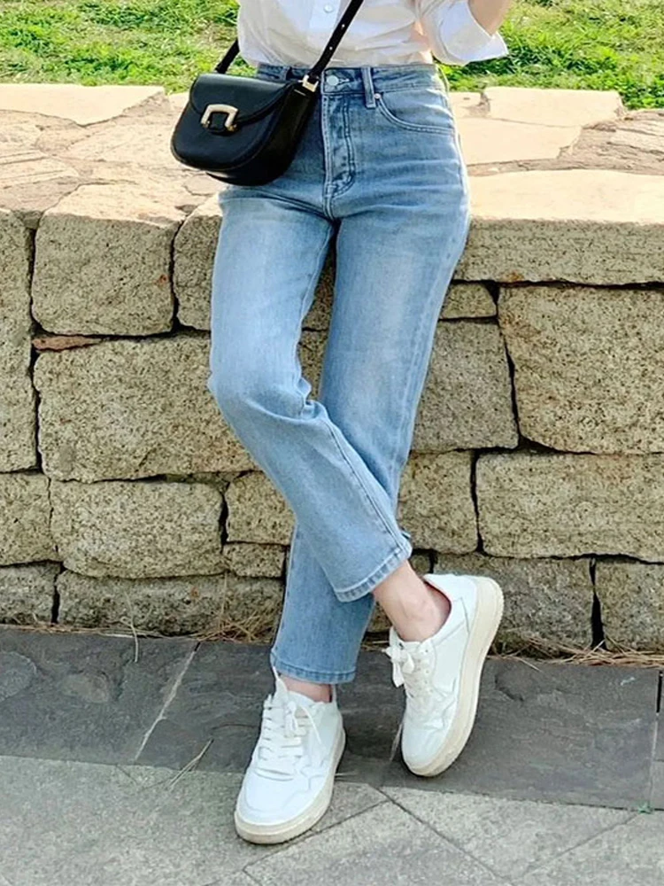 2023 Summer Blue Jeans for Women High Waist Denim Pants Cargo Big Pear-shaped Boyfriend Jeans for Women Streetwear Y2k Clothes