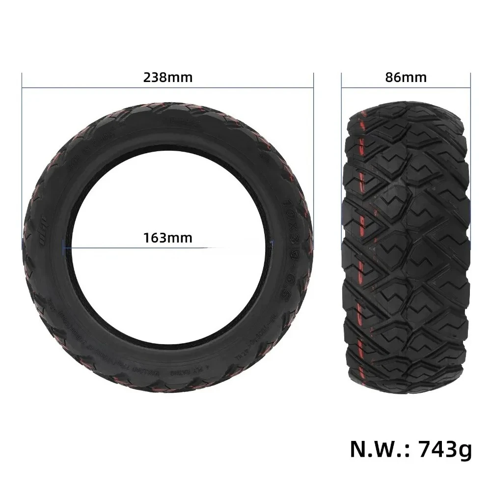

Ulip 10x3.0-6.5 Off-road Tubeless Tire for E-Scooter Off-road Anti-slip Tire E-Scooter Tubeless Tire Replacement Accessories