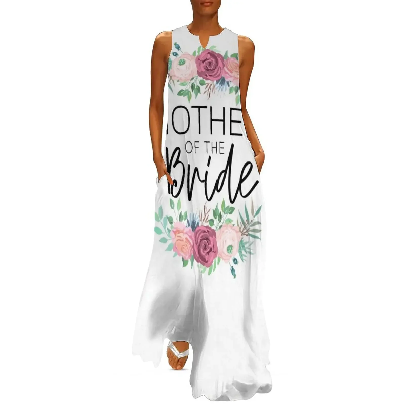 

Mother of the Bride Wedding Floral Arrangement Long Dress prom clothes women formal occasion dresses Dress