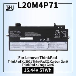 Lenovo-thinkpad x1カーボンノートパソコンバッテリー、l20m4p71、l20c4p71、l20l4p71、l20d4p71、l20d4p71、l9,10世代、x1、ヨガ、6th、7th gen、2021シリーズ