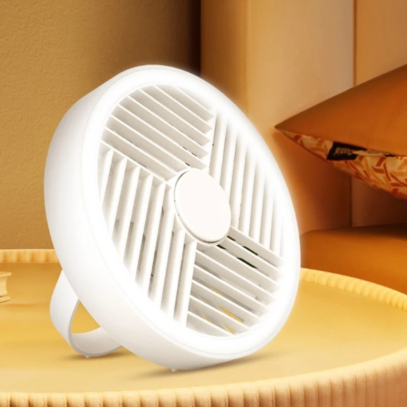 

Desk Fan 360°Rotate Mini Fan for Better Cooling Room, Office,Travel Quiet Hanging Small Fan usb Charging Port