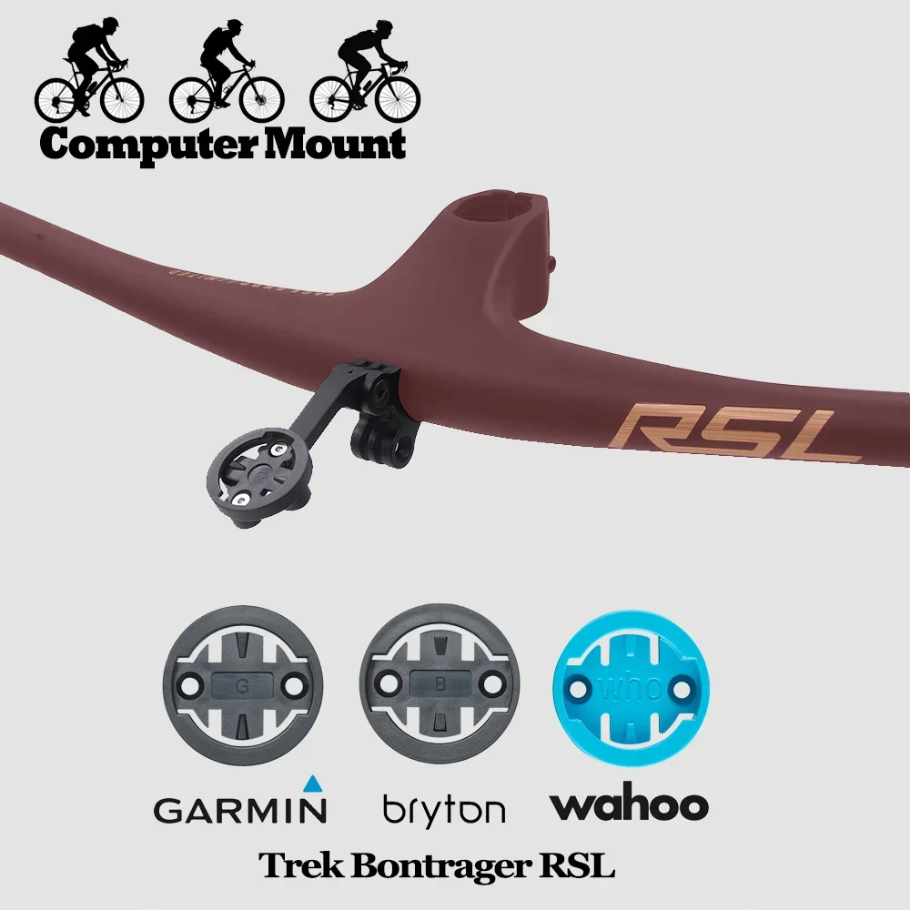

Bike Computer Mount for Trek Bontrager RSL MTB Handlebar Speedometer Out-front Gopro Combo Mount for Garmin Wahoo Bryton GPS