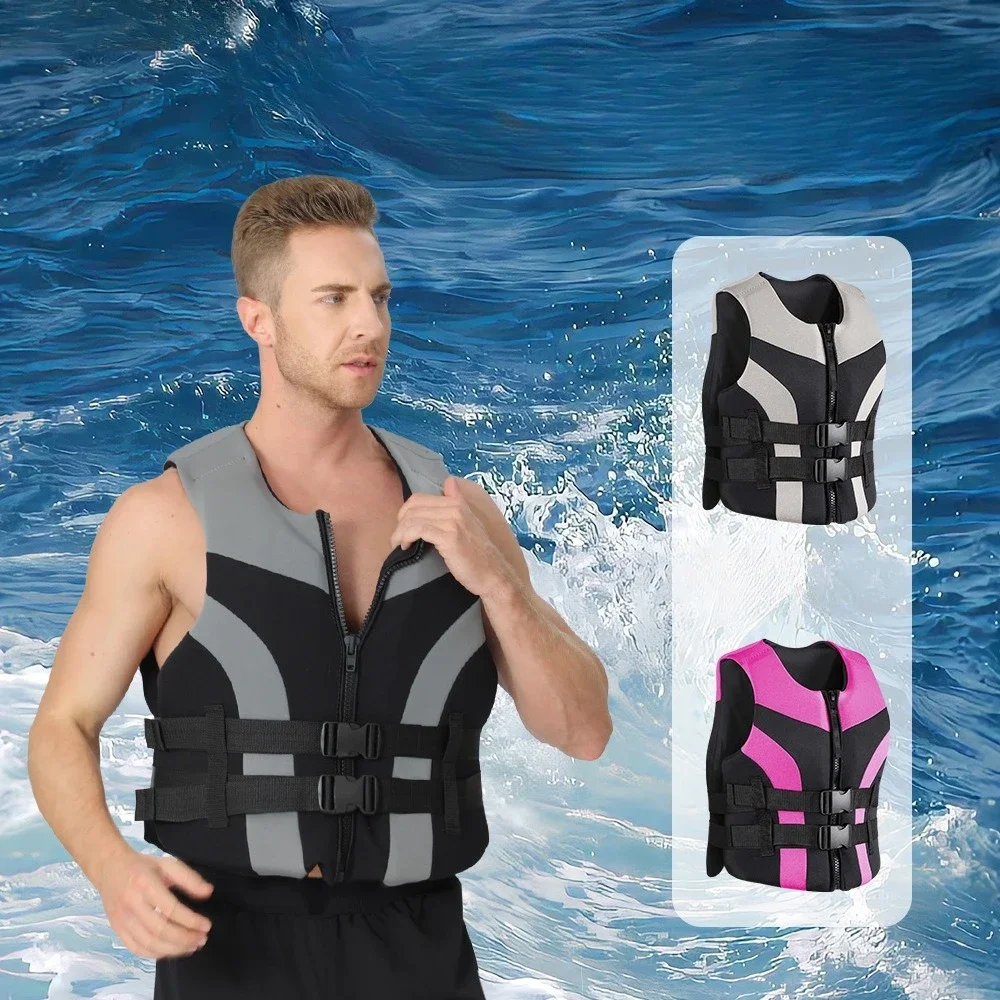 High Buoyancy Professional Life Vest for Adults, Boat Rescue Fishing Multi-Function Jacket Breathable Soft Skin-Friendly Durable