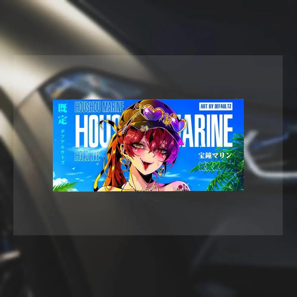 

Anime Girl Hentai Houshou Marine Summer Time Motorcycle Reflective Stickers Skateboard Laptop Water Bottle Toy Children's Decor