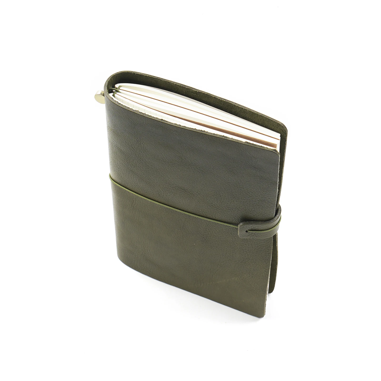 Moterm Compact Series A5 Notatnik podróżniczy Pełnoziarnista skóra garbowana roślinnie Organizer Pamiętnik Szkicownik Planner — zdjęcie produktu 5