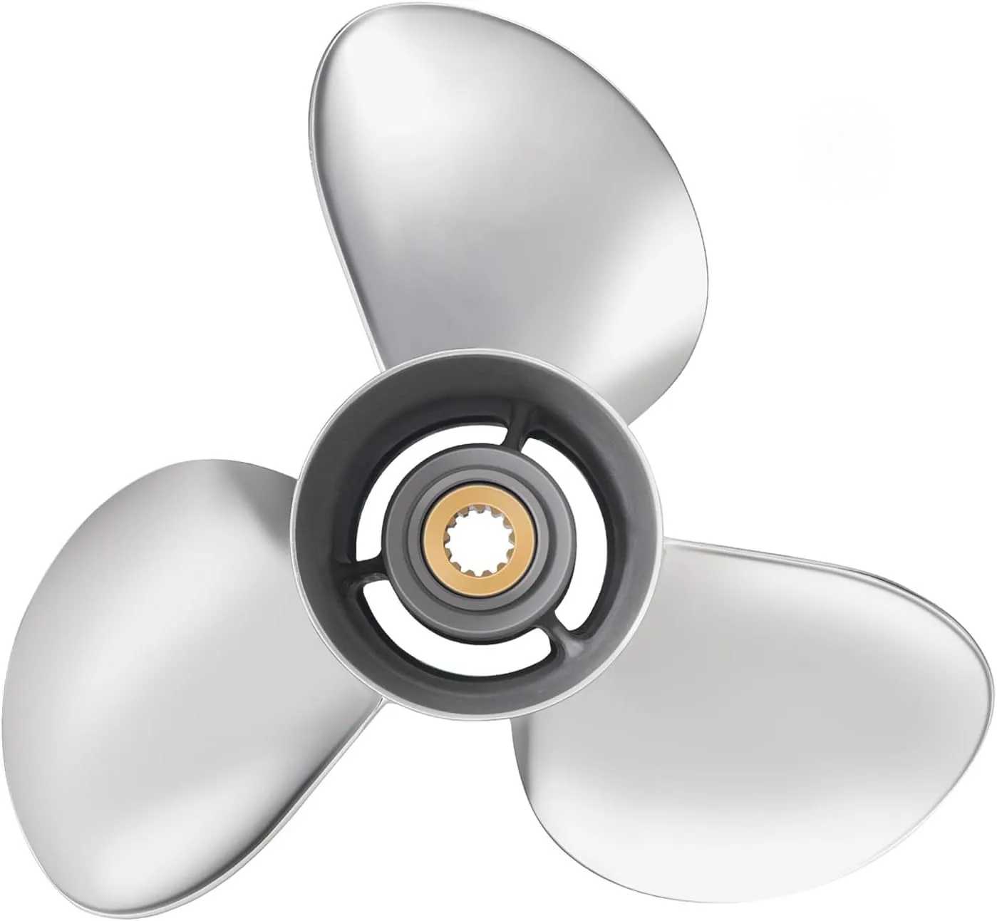 New 13-1/4 X 17 Stainless Steel Boat Outboard Propeller  763951 13 Spline Tooth Fits BRP Johnson Evinrude 45-135hp  Engines