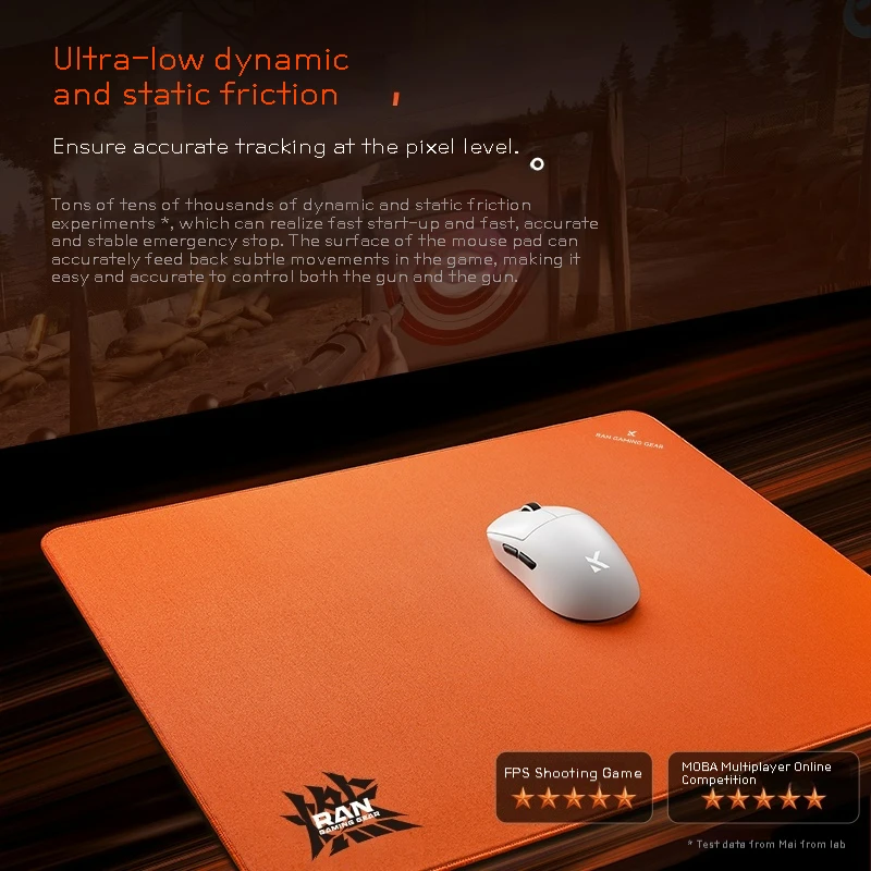 MCHOSE RAN+ Pro Accurate Tracking Mouse Pad X-SOFT 490*420*4mm Extra Large for Desktop Gaming High-Performance Precision Control