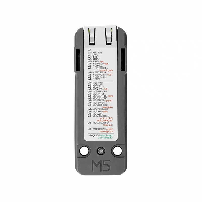 Official M5Stack MQTT Ethernet Communication Module PoE Powered with Built-in W5500 for Remote Data Acquisition