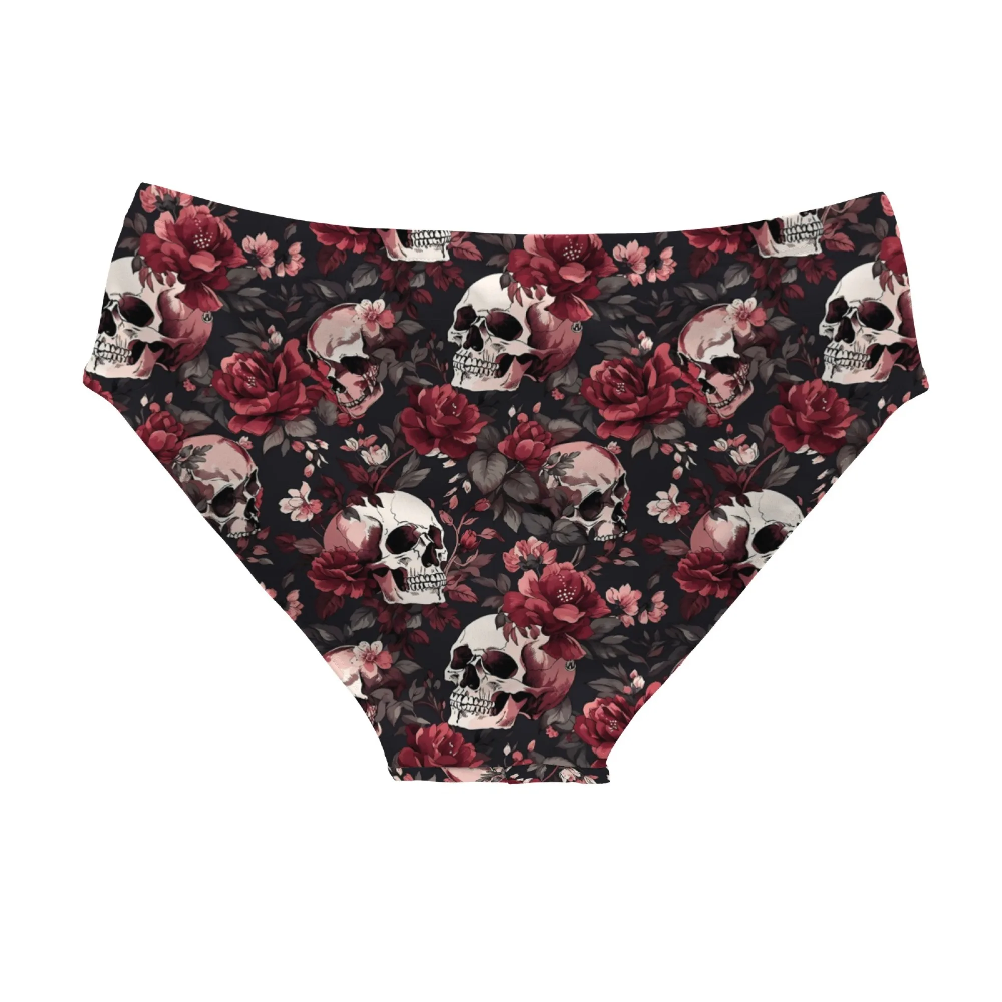 Death Romance Rose Skull Swim Trunks Sexy Men's Briefs Bikini Swimwear Retro Fashion Casual Beach Stretch Anti-Slip Surf Shorts - view 2