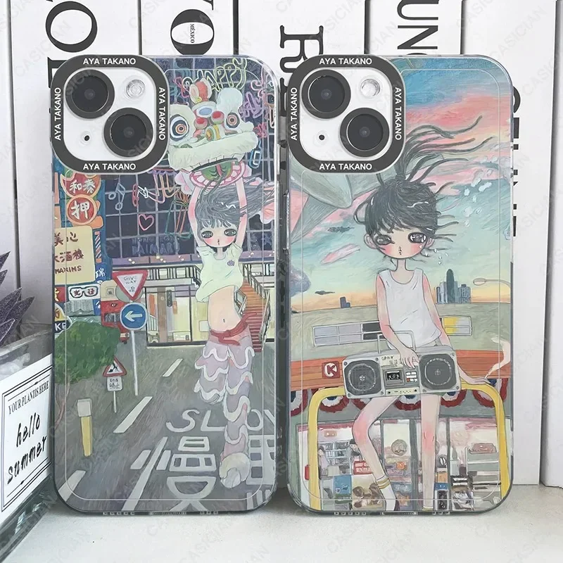 Art Cartoon Aesthetic Aya Takano Phone Case For Samsung Galaxy S10 S20 S21 S22 S23 S24 FE Plus Ultra Note 20 Fundas Coque