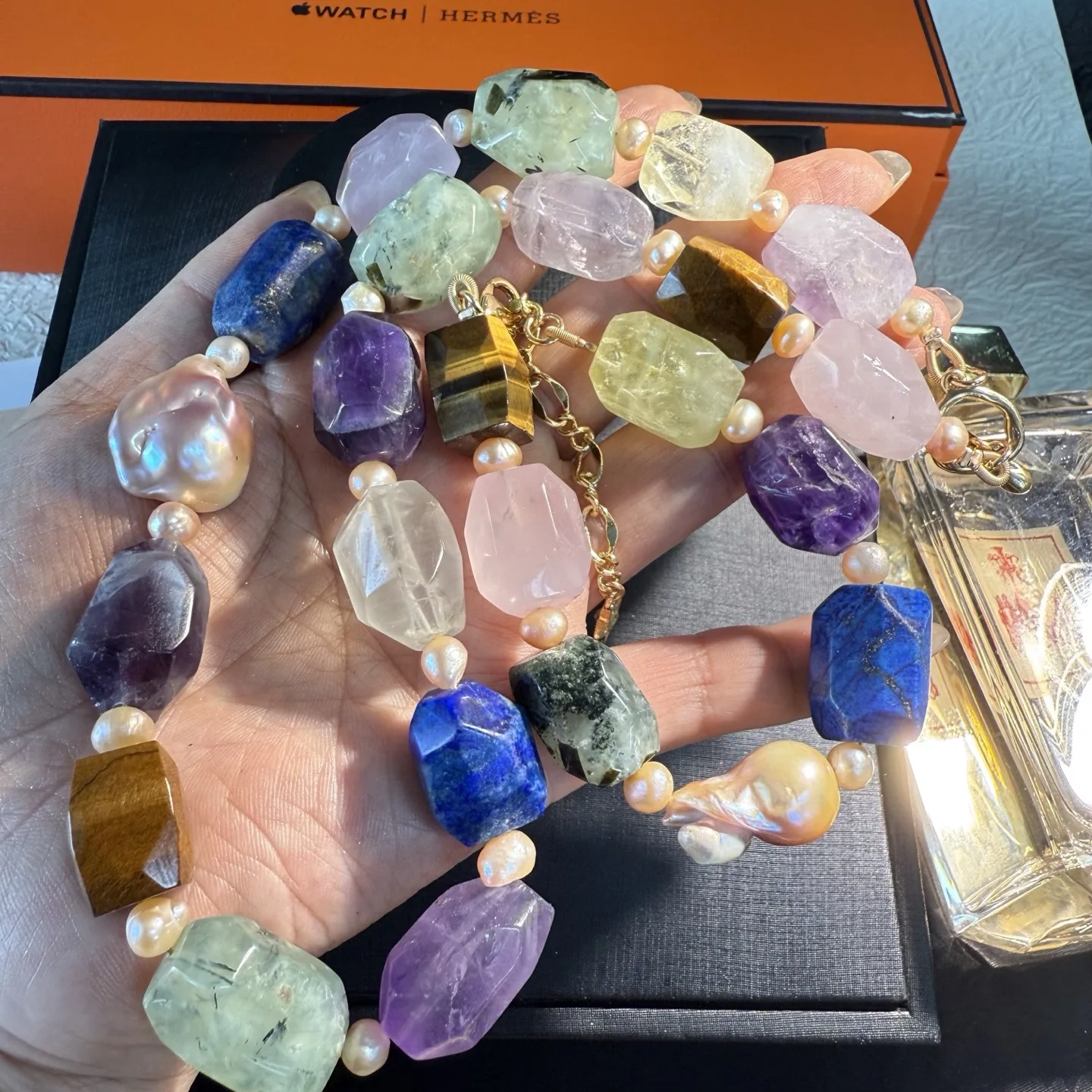 

Винтажное ожерелье с кристаллами в стиле ретро, изысканный стиль для женщин, колье из натурального камня, индивидуальный браслет, воротник, ювелирные изделия, подарки