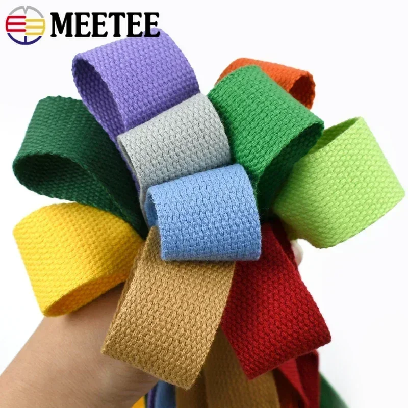 2-10Meter 32mm Cotton Webbing Tape for Bag Strap Backpack Band Ribbon Clothes Knapsack Strapping Bia Binding Sewing Accessories