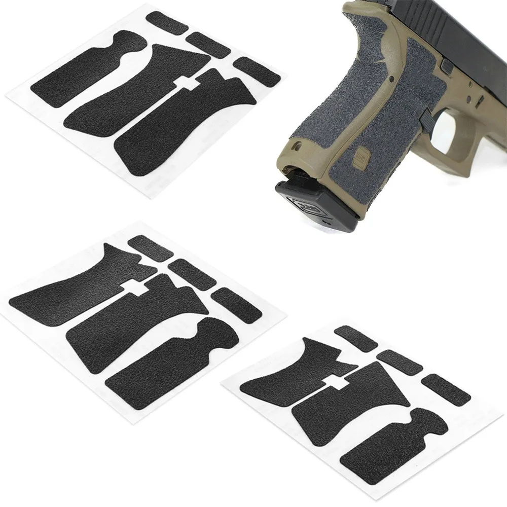 Fita de Borracha Antiderrapante com Textura para Luvas, Impermeável, para Coldres G17, 19, 20, 26, 27, 33 e Acessórios para Pistolas 9mm