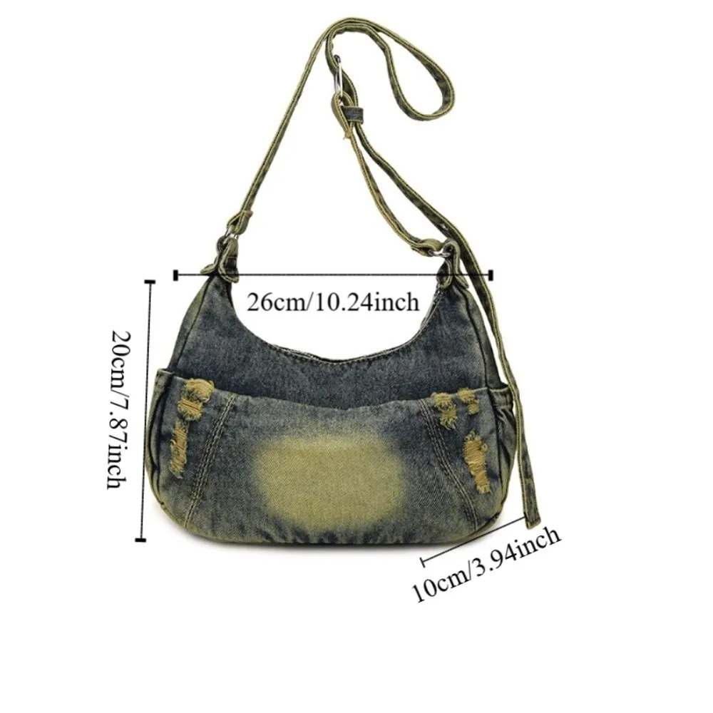 مزاجه عارضة كاوبوي زلابية حقيبة النمط الأمريكي الرجعية عارضة تحت الإبط حقيبة المتناثرة حزام قابل للتعديل حقيبة يد سيدة