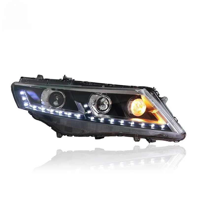 For 2011-2014 Honda Crosstour Headlight Assembly Modified to LED Daytime Running Lights and Dual-lens Headlights.
