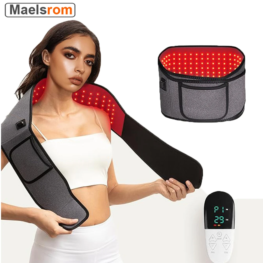 

Infrared Red LED Light Therapy Belt For Muscle Shoulder Joints Pain Relief For Body Pain Waist & Back Relief Therapy Device