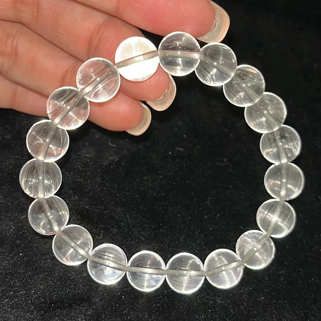 

Natural White Topaz Clear Beads Bracelet 10.3mm Gemstone White Topaz Jewelry Women Men Cube Beads Bracelet Fashion AAAAAAA