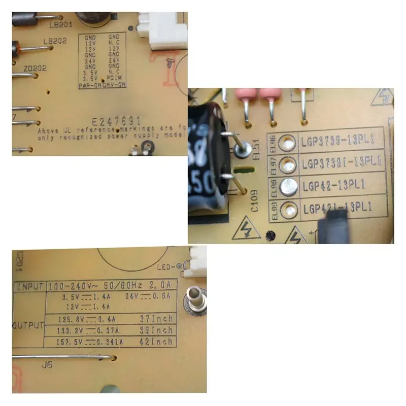 ABBZ-Replacement TV Power Board For LG EAX64905301 TV Repair Parts For LG3739-13PL1 42LN519C-CC For LGP42-13PL1