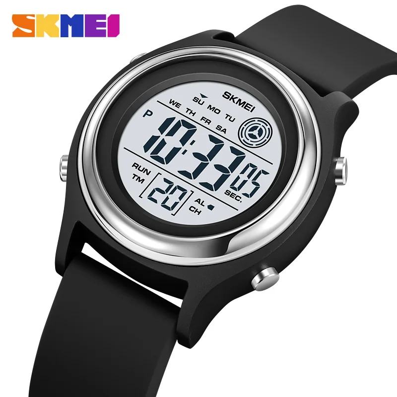 

SKMEI 1996 Calendar Clock reloj hombre Japan Digital movement LED Light Watch Mens Women 5Bar Waterproof Countdown Wristwatches