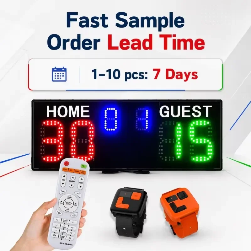 Wireless Electronic Digital Scoreboard for Tennis Training Wrist Control LED Display 18650 Battery Portable Court Equipment