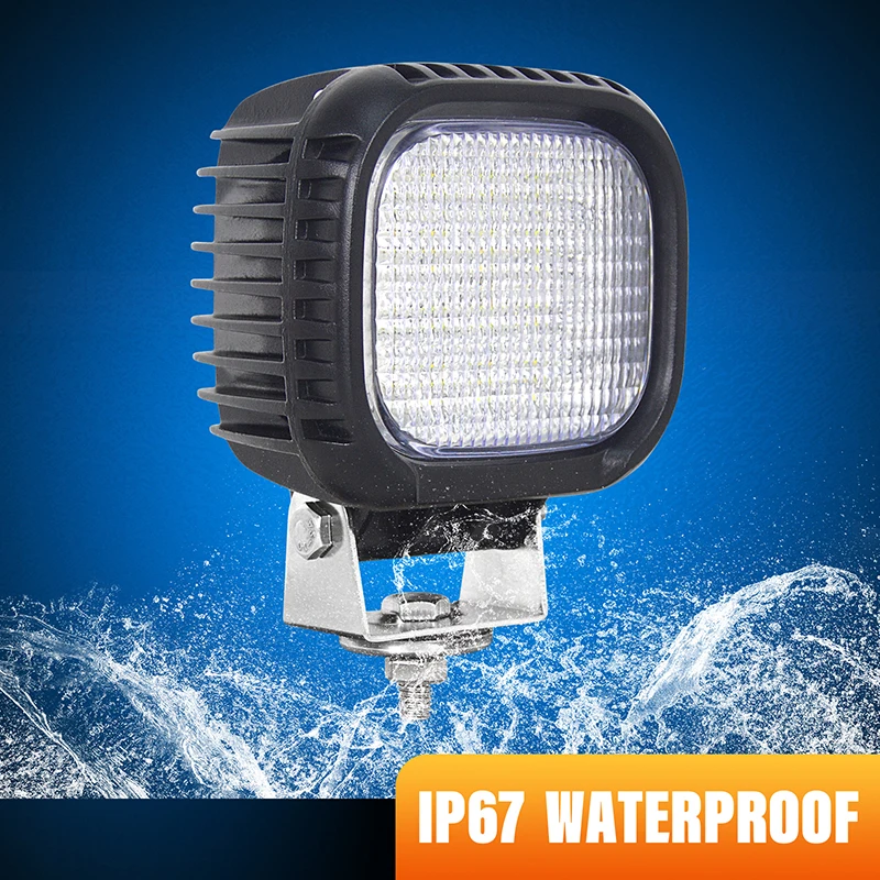 Led Work Light 12.5*8.5*11cm 48W LED Work Light 1.2A Current Front Mount Headlamp IP67 Waterproof Aluminum Alloy Housing