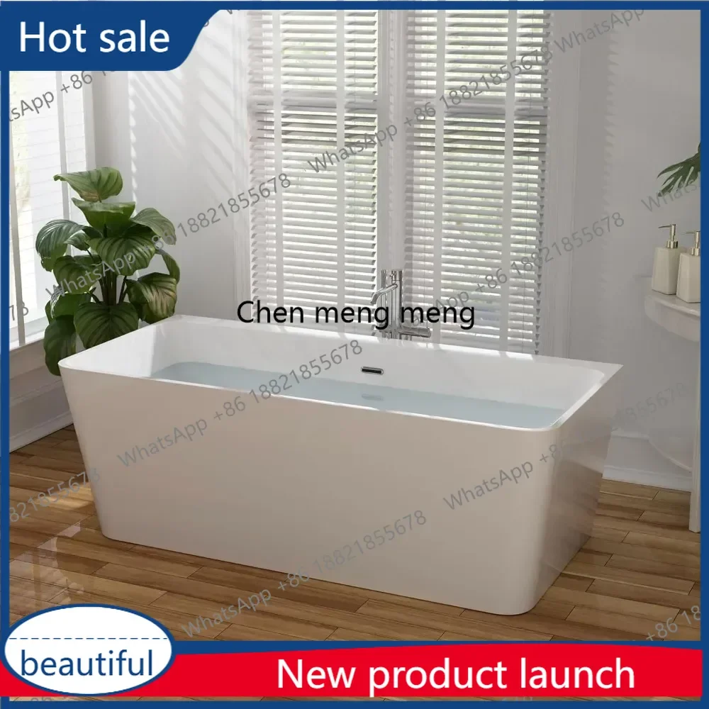 

M46 67" Luxury Acrylic Soaking SPA Tub Modern Bathtubs Model 67FT1516, White Bathtubs