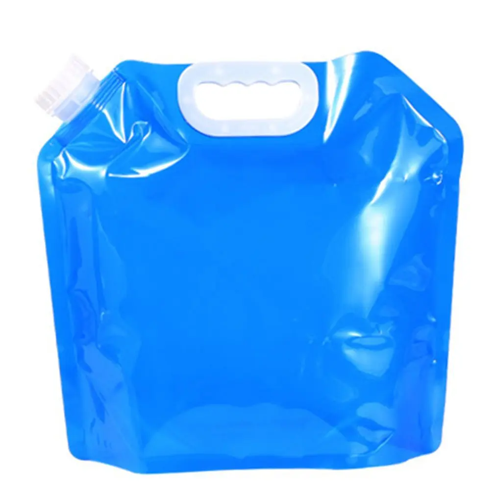 5/10L Folding Water Bag Hiking Outdoor Portable Water Storage Bag Car Water Storage Bag Bucket Emergency Folding Water Bottle