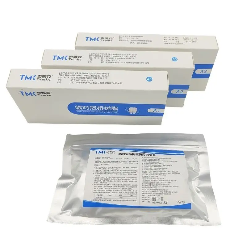 Dental Temporary Resin Material Taimeke Photocuring Temporary Crown Resin Casting Wax Hand Adjustable Inlay Laboratory Tools