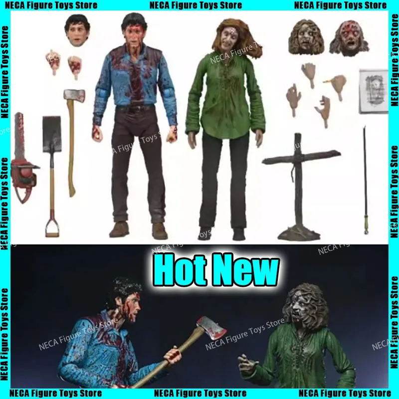 2025 Hot New Neca 41979 Evil Dead Ash Cheryl 2-Pack Anime Action Figure Model Toy Kid Christmas Birthday Gift Custom