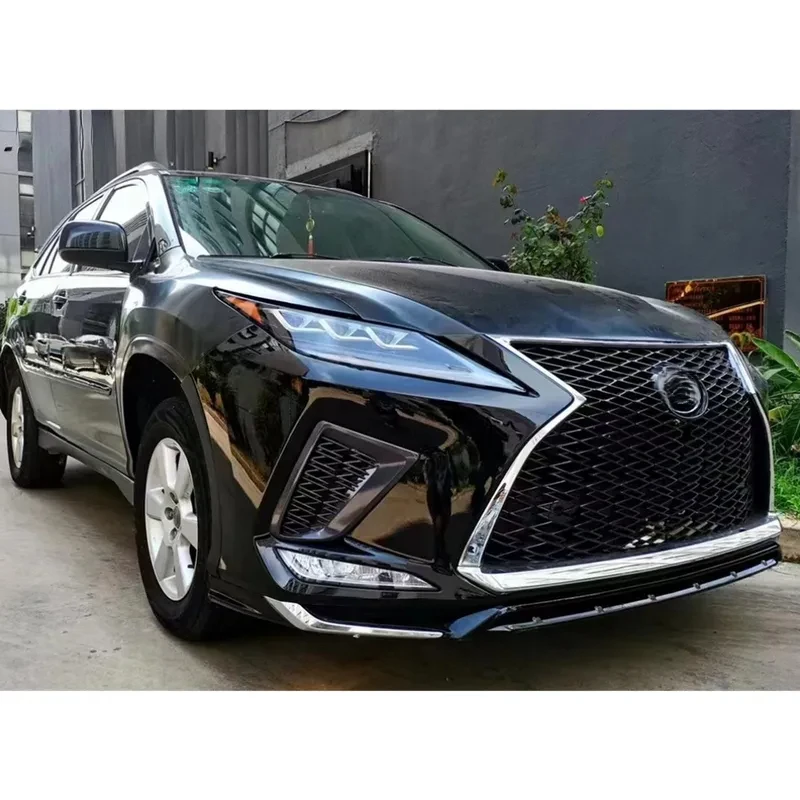 اكسسوارات السيارات لكزس RX330 2006-2008 ترقية إلى RX350 2020 نمط مصدات مصبغة هود الحاجز المصابيح الأمامية المصابيح الخلفية #4