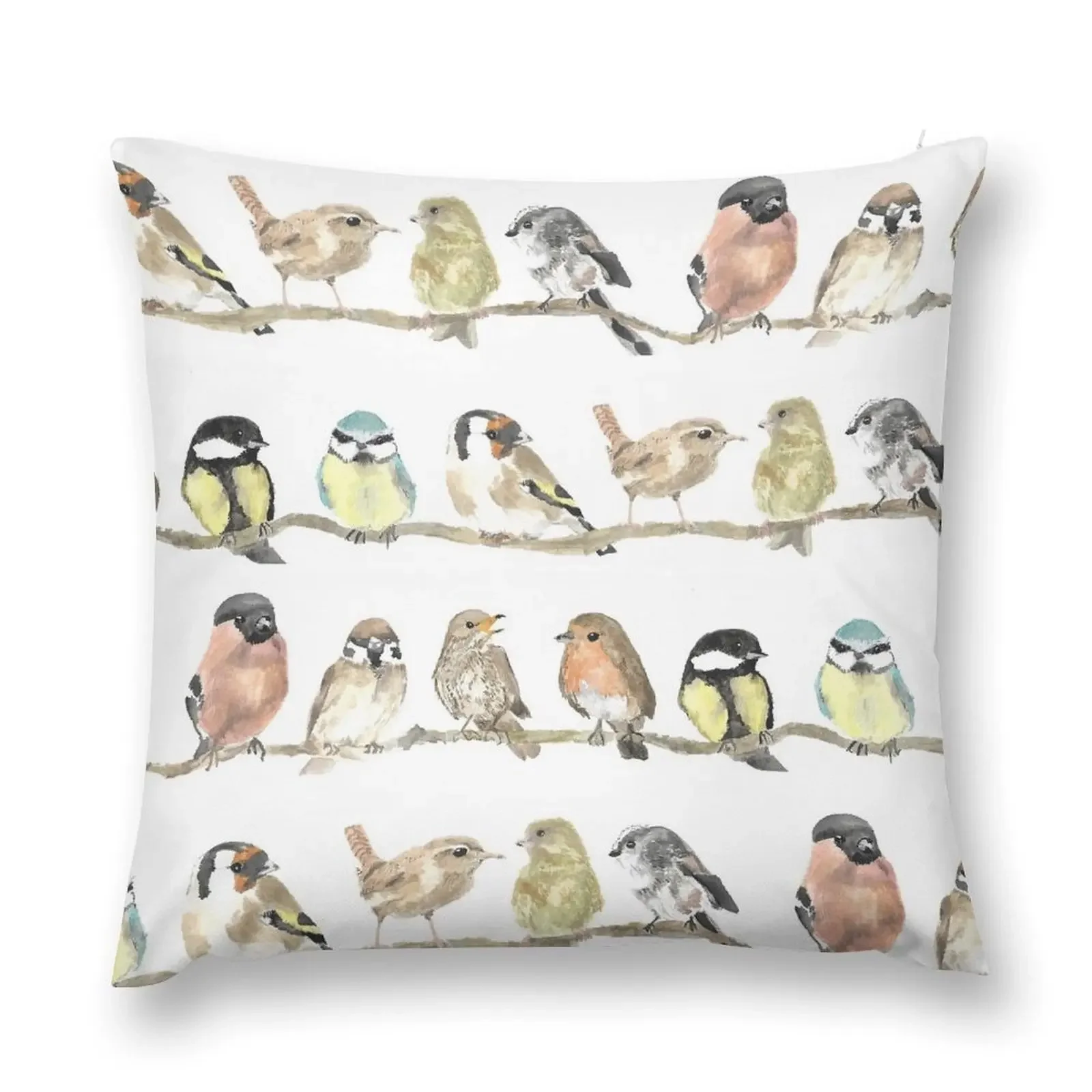 Dawn chorus garden birds Throw Pillow Christmas Throw Pillows Covers Decorative Cover For Living Room pillow