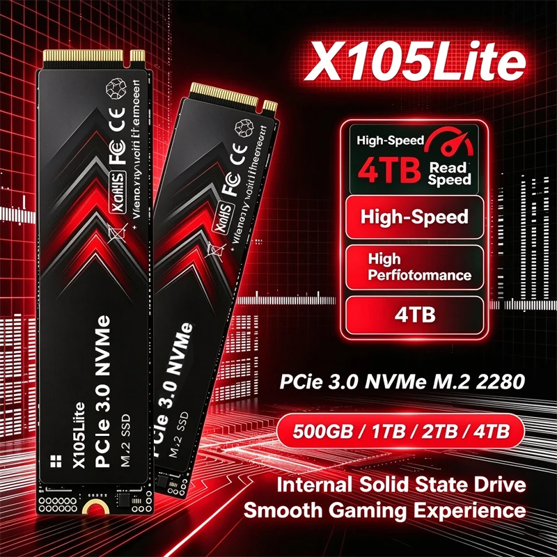 SSD NVMe M2 X105Lite 1TB 500GB 1TB 2TB Nvme M2 SSD M.2 2280 PCIe 3.0 Unidades de Estado Sólido Internas para Laptop e Desktop