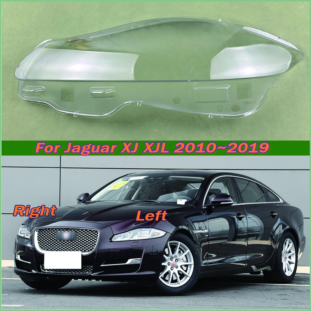 

For Jaguar XJ XJL 2010~2019 Car Front Headlight Cover Auto Headlamp Lampshade Lampcover Head Lamp light glass Lens Shell Caps