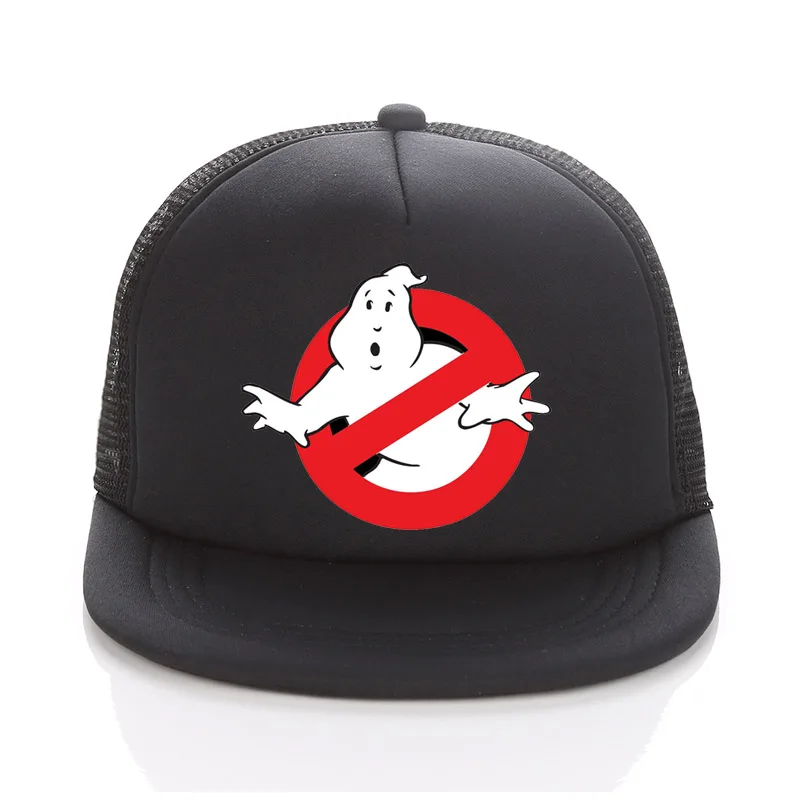 Ghostbusters Movie Adult/Kids Trucker Cap Summer Mesh Sun Hats Ghost Busters Baseball Hat Family Children/baby ghostbusters Cap