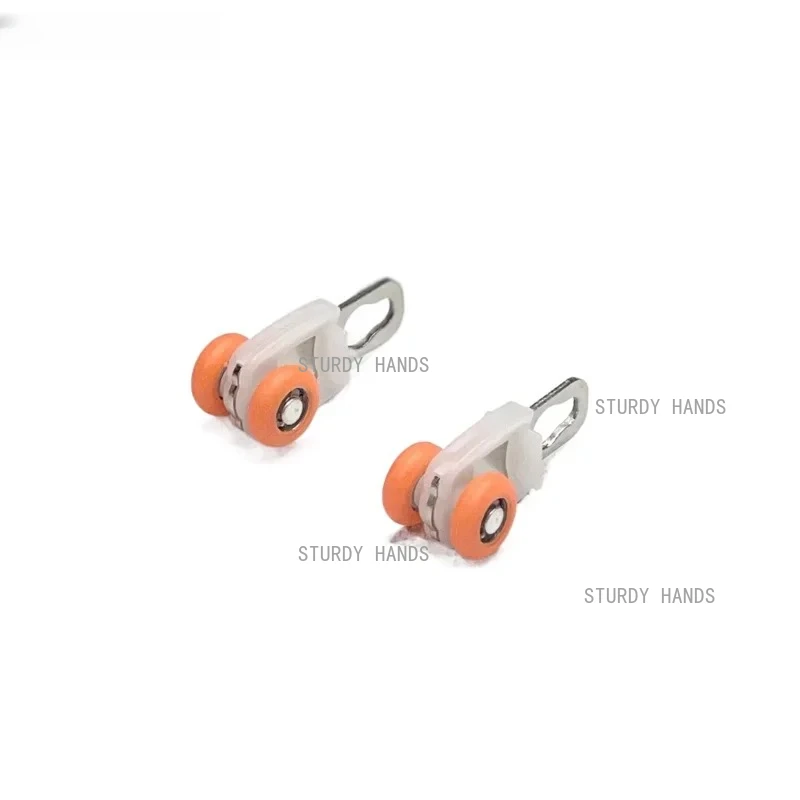 

40PCS aluminum alloy curtain rail pulley single end suspension bearing roller window decoration hardware accessories