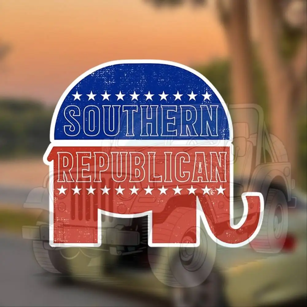 Southern Themed Vinyl Bumper Sticker Decal For Car Van SUV Wall Boat Cup Tumbler Laptop Waterproof Stickers For Decorating Car W