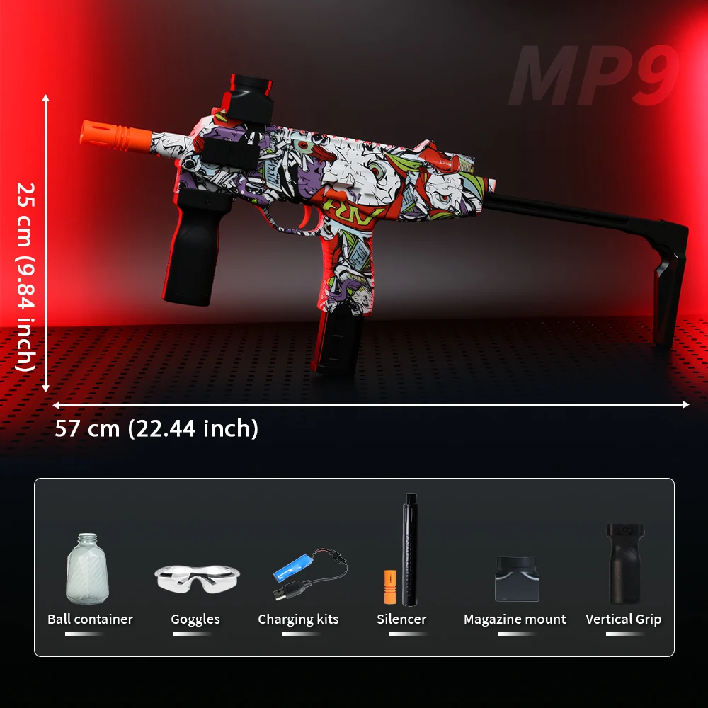 ジェルボールブラスターセット - 充電式屋外戦闘玩具、14歳以上のティーン向け、男の子と女の子へのギフトに最適 (ジェルビーズは含まれません）