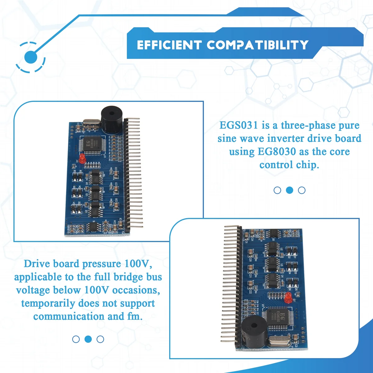 

EGS032 Трехфазная плата инвертора чистой синусоиды EG8030 ИБП Горячие продажи инструментов Тестовая плата