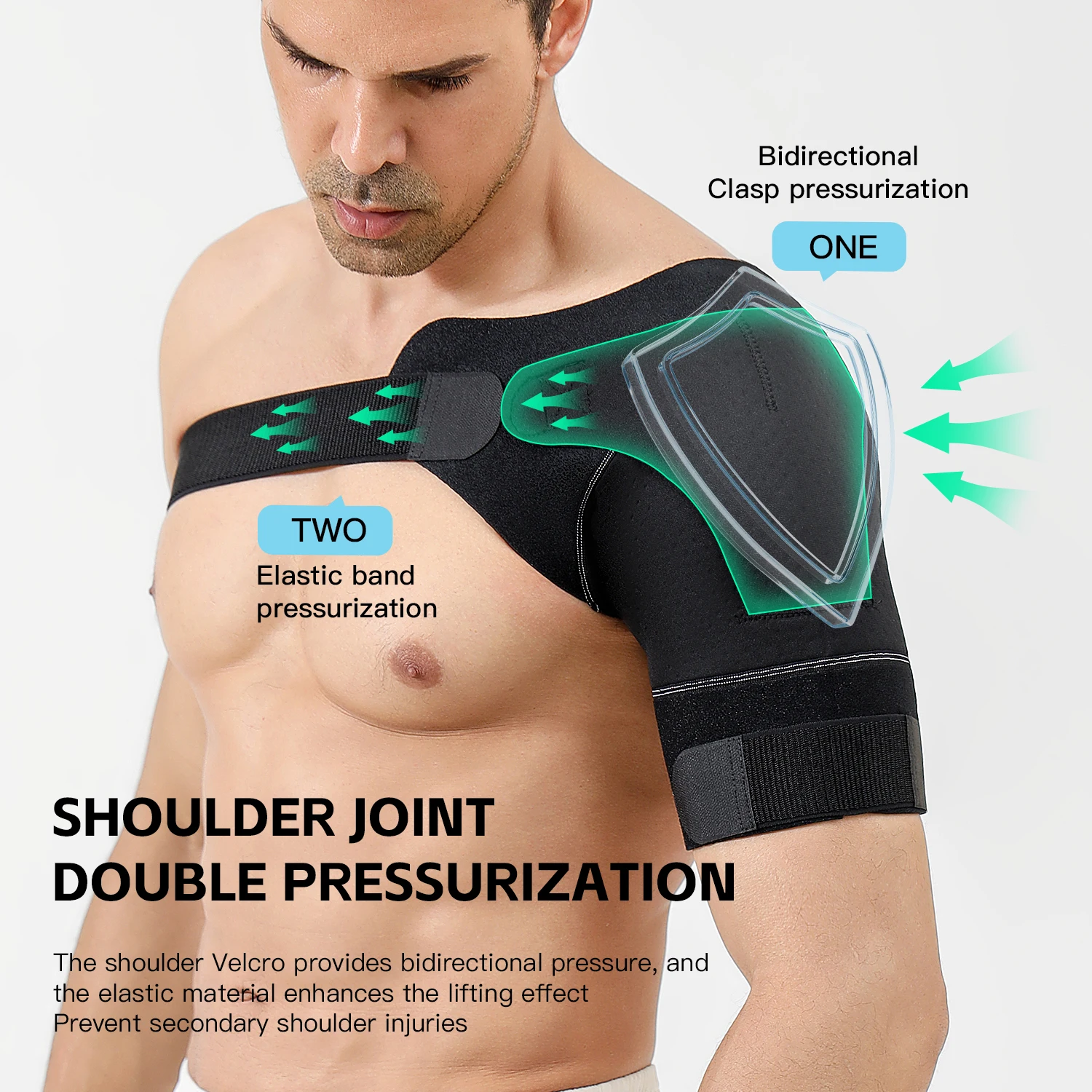 

Adjustable Sports Shoulder Guard Stable Support For Shoulder Protection Gym Outdoor Sports Ball Sports Protective Equipment