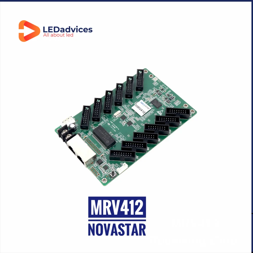 Novastar-بطاقة استقبال لوحدة التحكم في شاشة LED ، MRV412 ، جهاز استقبال سلسلة MRV ، خارجي ، داخلي ، تأجير ، تركيب ثابت ، عرض