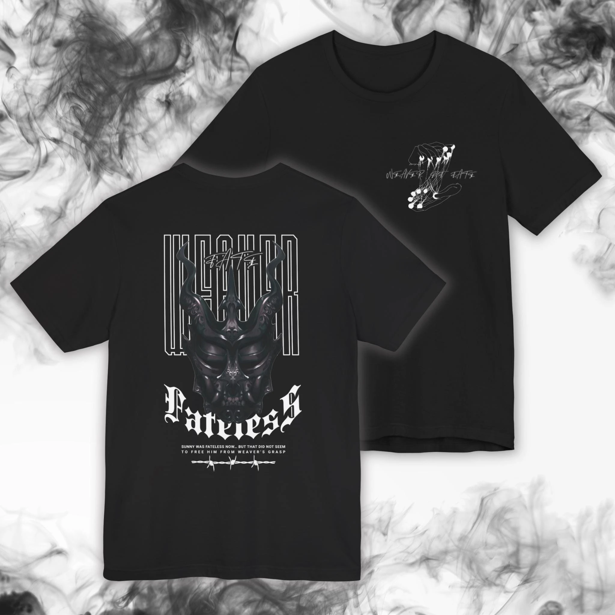 Shadow Slave Weaver Fateless Vintage T-Shirt, Vintage Dark Fantasy Web Novel Print, Unisex, kurzärmelig, Oversized, Streetwear-Oberteil – Detail 2